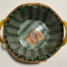 1999 Longaberger Christmas Popcorn Basket Combo Green Liner Protector Lid