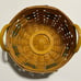 1999 Longaberger Christmas Popcorn Basket Combo Green Liner Protector Lid