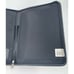 Leather Portfolio Organizer Zippered Black Folder With Tablet Sleeve Pockets