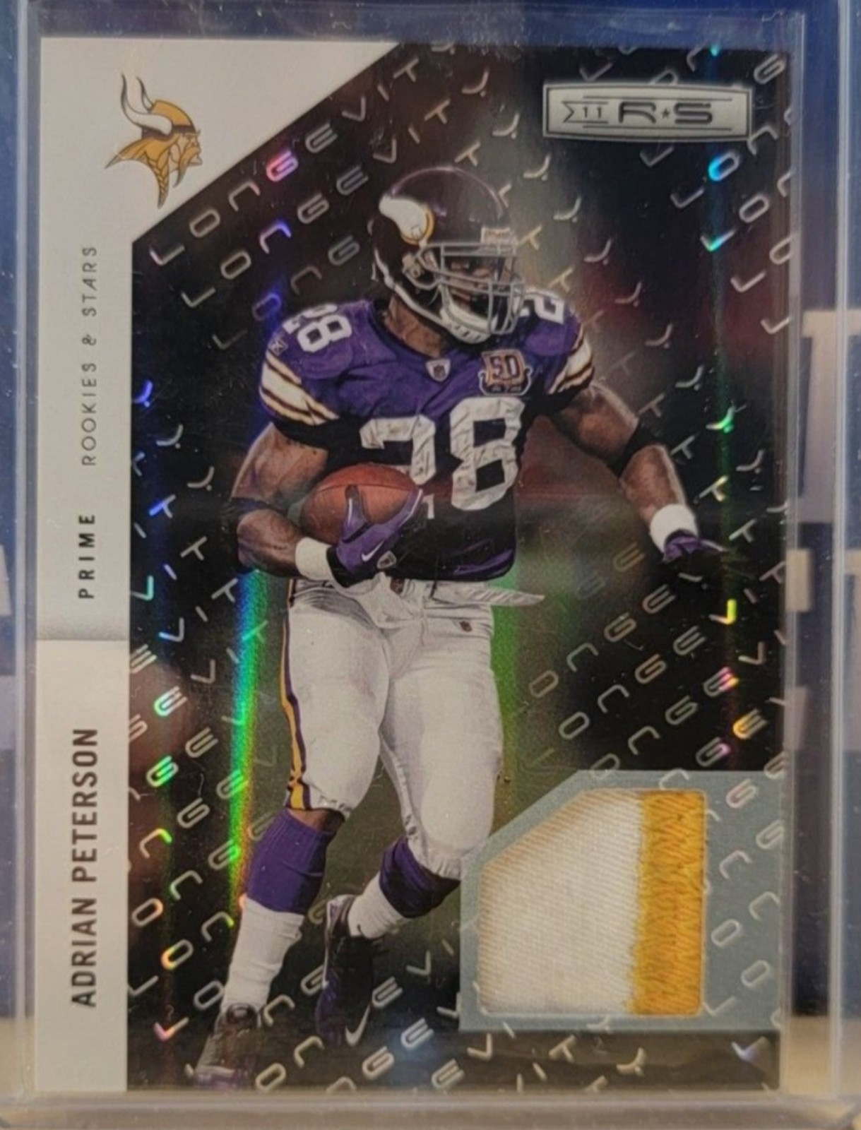 ADRIAN PETERSON 2024 ROOKIES AND STARS 2 COLOR PATCH 30/50