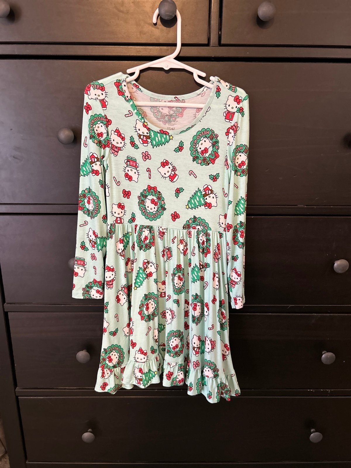 Posh Peanut Hello Kitty Wreath Twirl Dress 5/6T