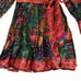 Farm Rio Forest Tapestry Floral Wrap Belted Mini Dress Green & Red Combo Size XS