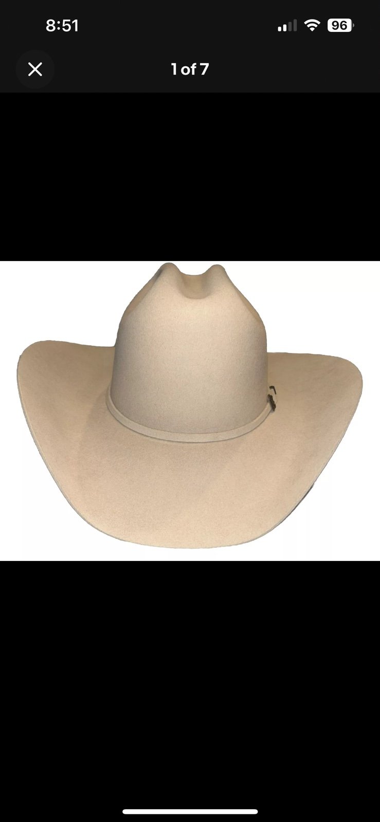 Men’s Serratelli Cowboy Hat size 7 3/8. Great condition