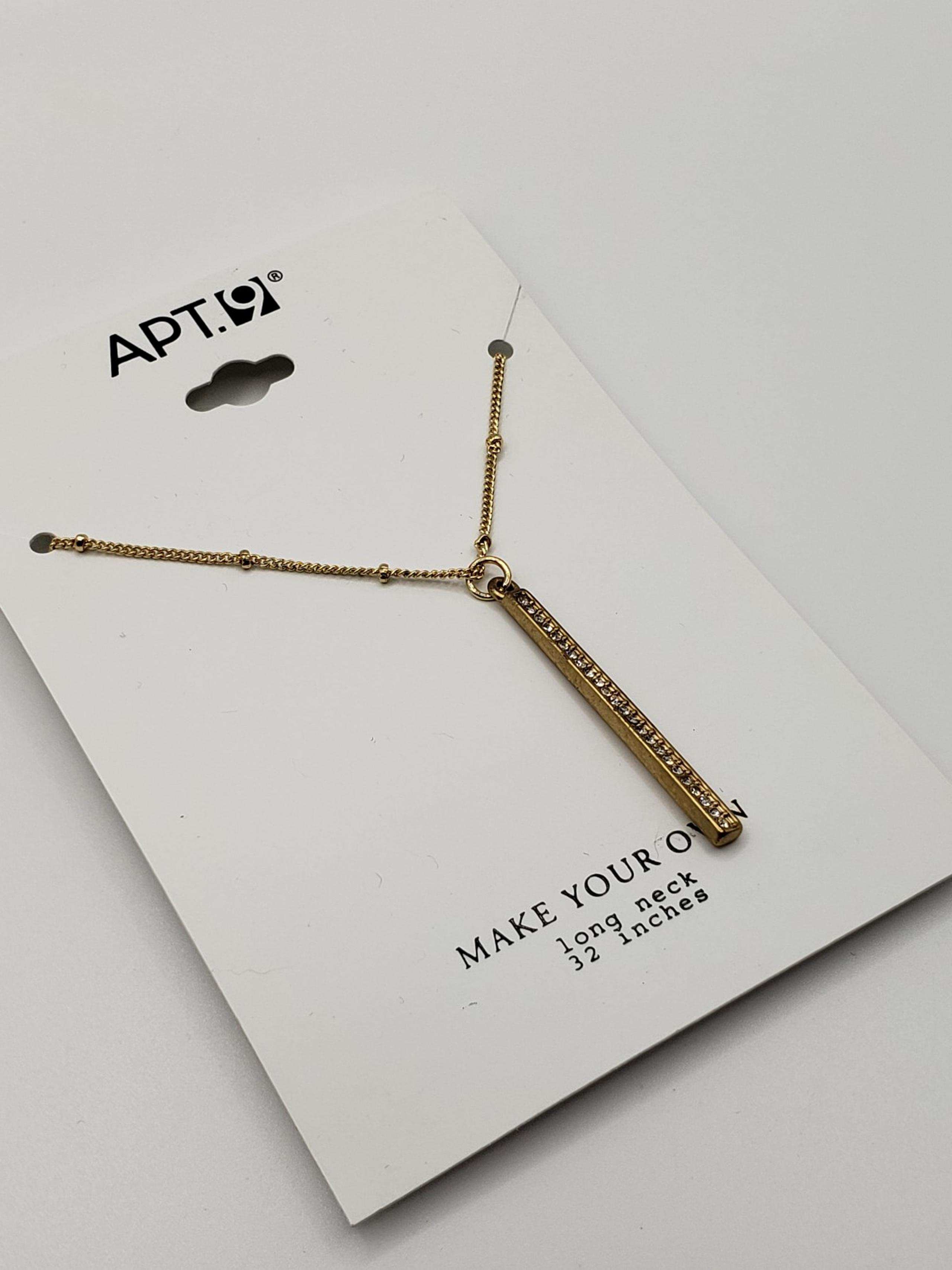 New Apt 9 Chain Necklace With Pendent