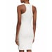 Elizabeth and James Women's Sophia Button Slit Sheath Dress White Size 4