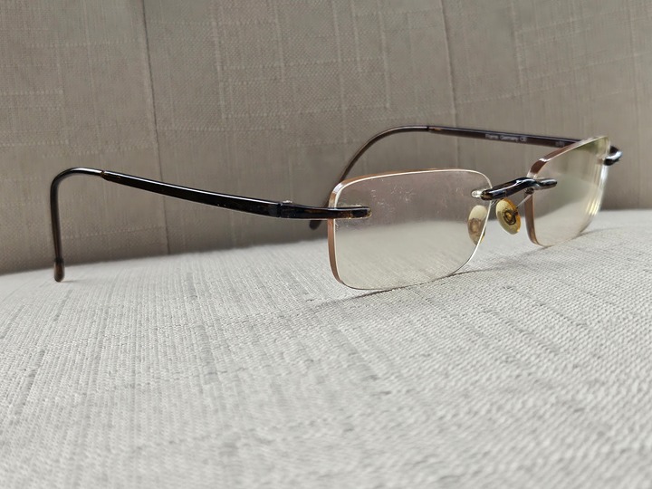 OGI Eyeglasses Frame Rim Less Brown Vintage Glasses Frame 51[]19 140 Germany