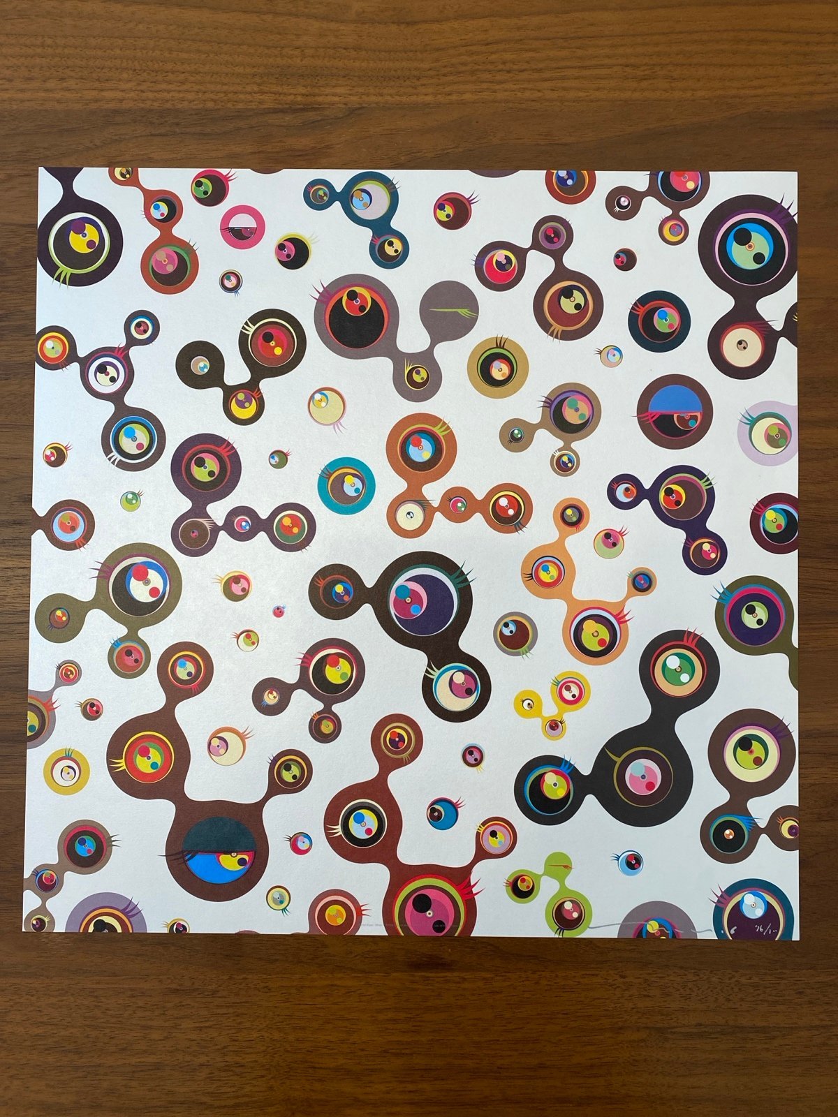 Takeshi Murakami - Jellyfish Eyes White 5 (2006) Hand signed and numbered ed 300