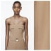 NWT. Zara Camel Belted Cargo Strapless Jumpsuit. Size L.