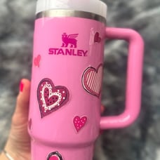 Stanley 30oz PEONY Custom “HEART” Tumbler/BNWT/Fast Shipping!!
