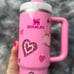 Stanley 30oz PEONY Custom “HEART” Tumbler/BNWT/Fast Shipping!!