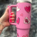 Stanley 30oz PEONY Custom “HEART” Tumbler/BNWT/Fast Shipping!!