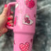 Stanley 30oz PEONY Custom “HEART” Tumbler/BNWT/Fast Shipping!!