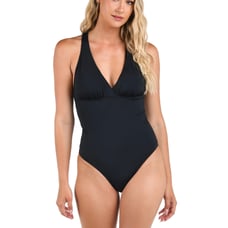 NWT La Blanca Island Goddess Macrame Back One Piece size-4