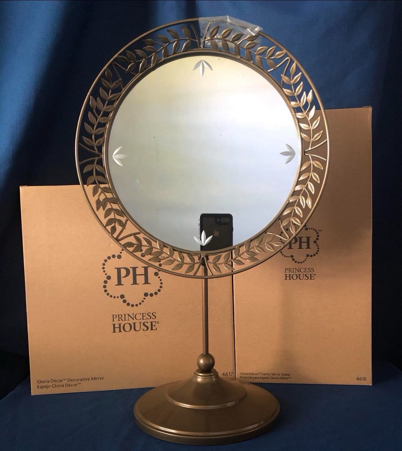 Princess House Gloria Mirror and Stand