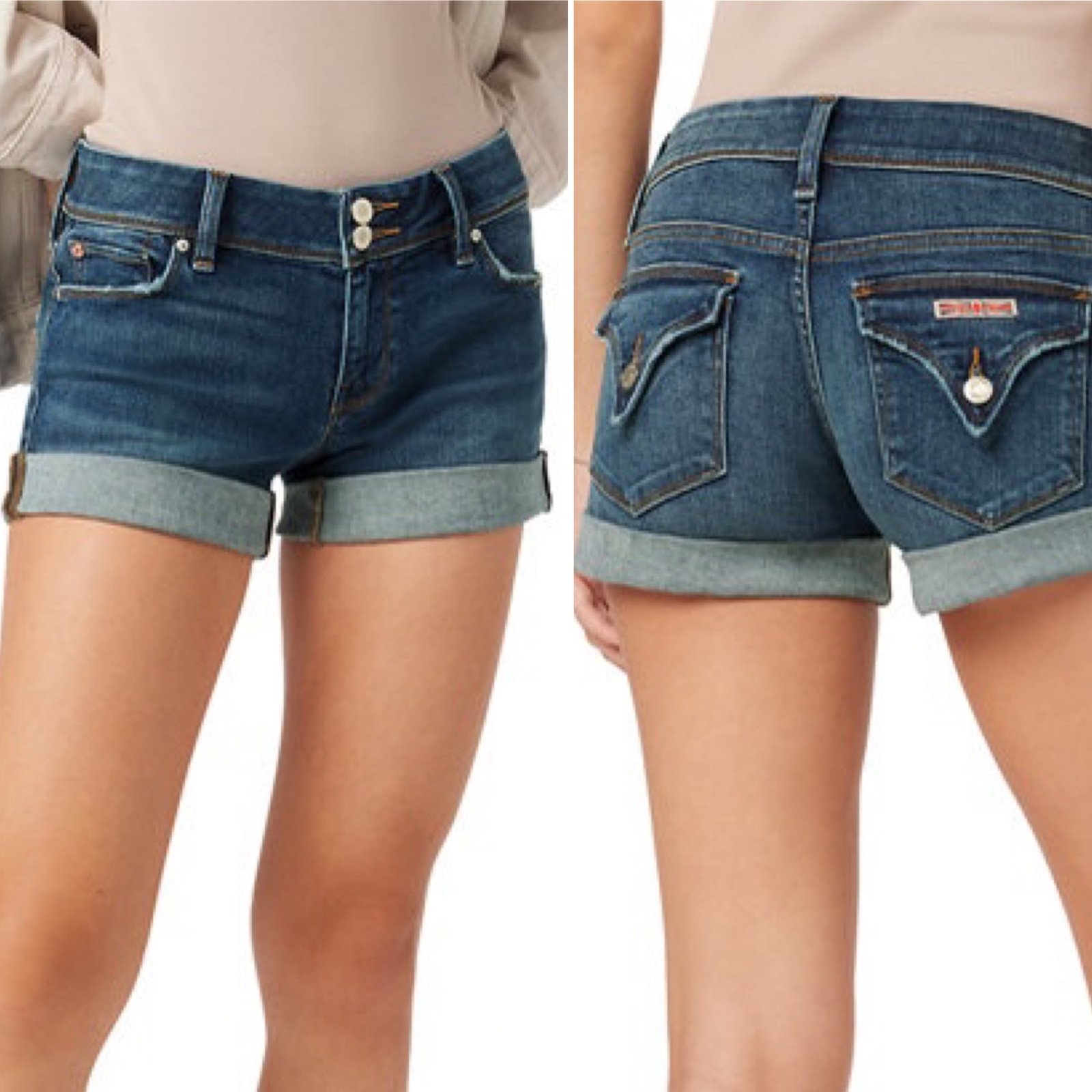 NWT - Hudson Ruby Cuffed Mid-Thigh Shorts - Size 26