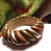 1970's brass copper silver wood bangle