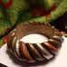 1970's brass copper silver wood bangle