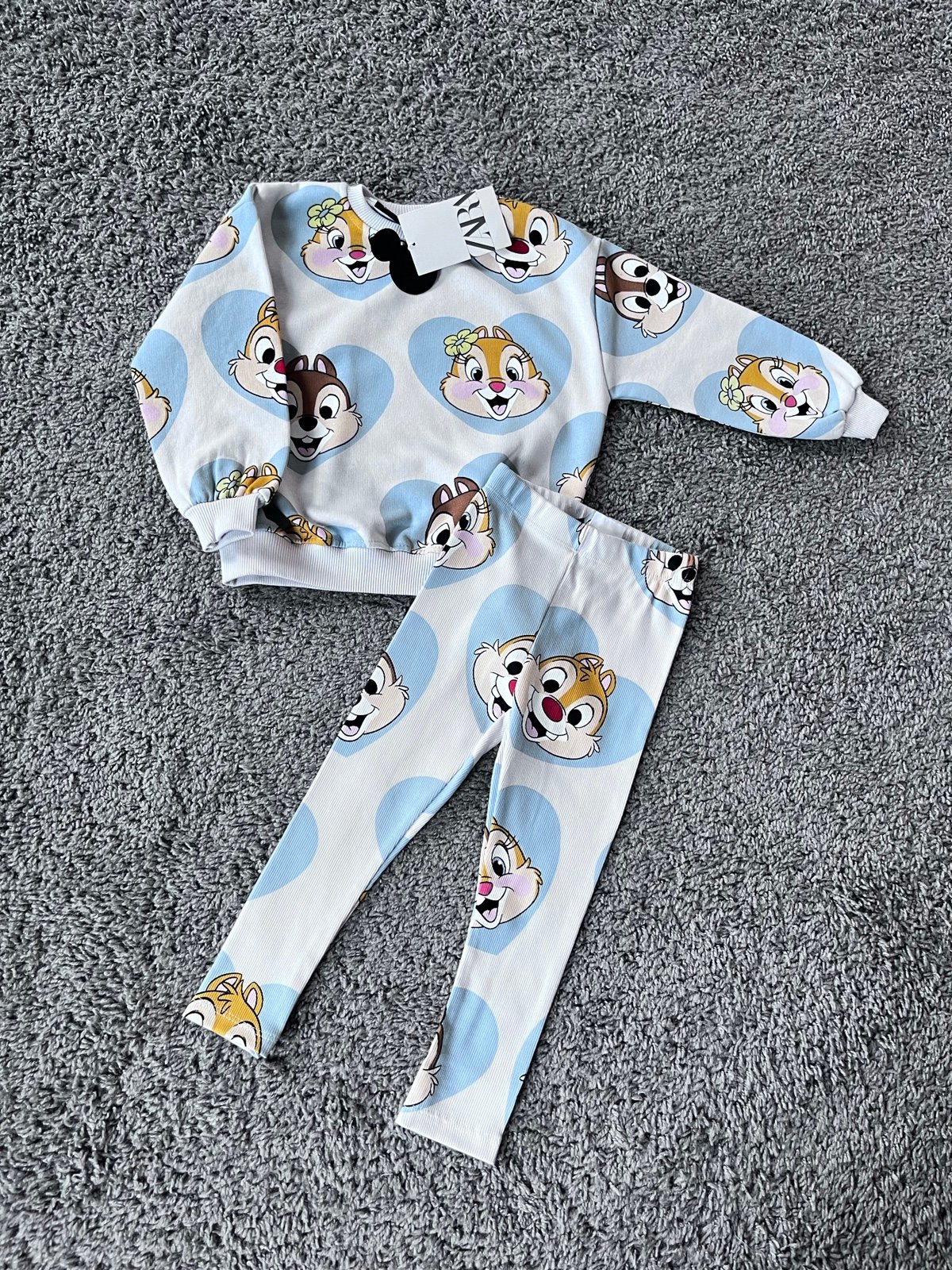 ZARA NWT chip and dale Disney plush set size 2-3 years