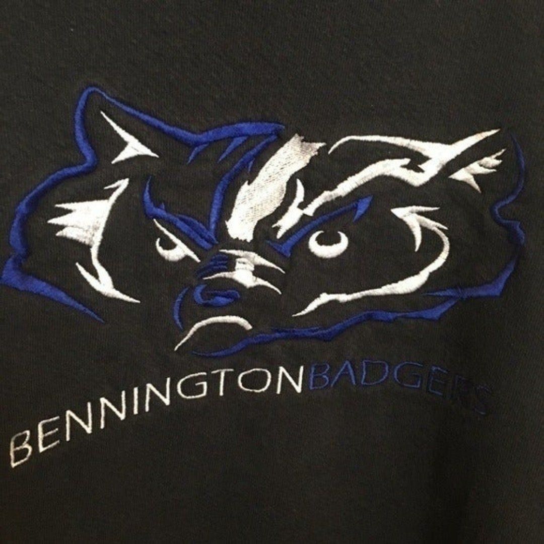Black Boys Bennington Badgers embroidered sweatshirt