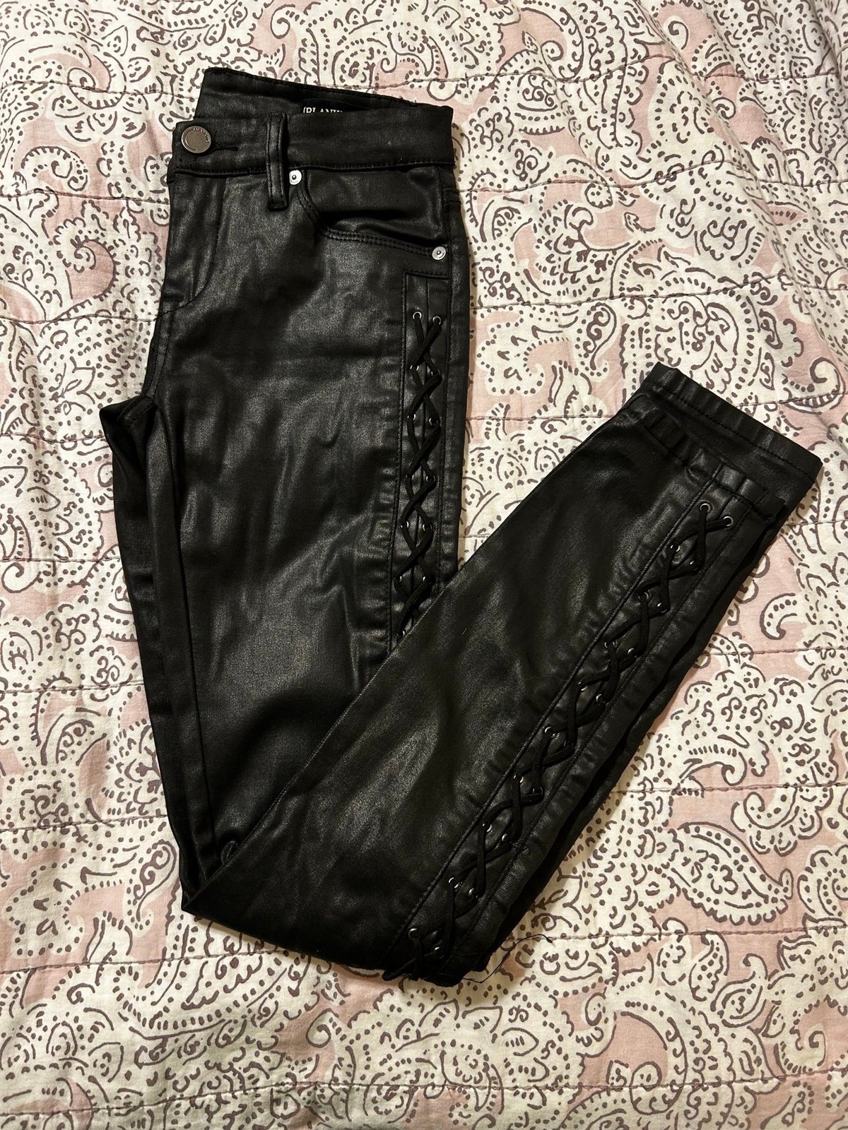blank NYC the reade twist faux leather pants