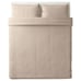 Duvet cover set Nattjasmin IKEA, light beige, Queen size NEW
