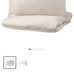 Duvet cover set Nattjasmin IKEA, light beige, Queen size NEW
