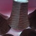 Vintage 5 Dark Brown Faux Vinyl Covered Small Lamp Shades 6x6 Chandelier condit