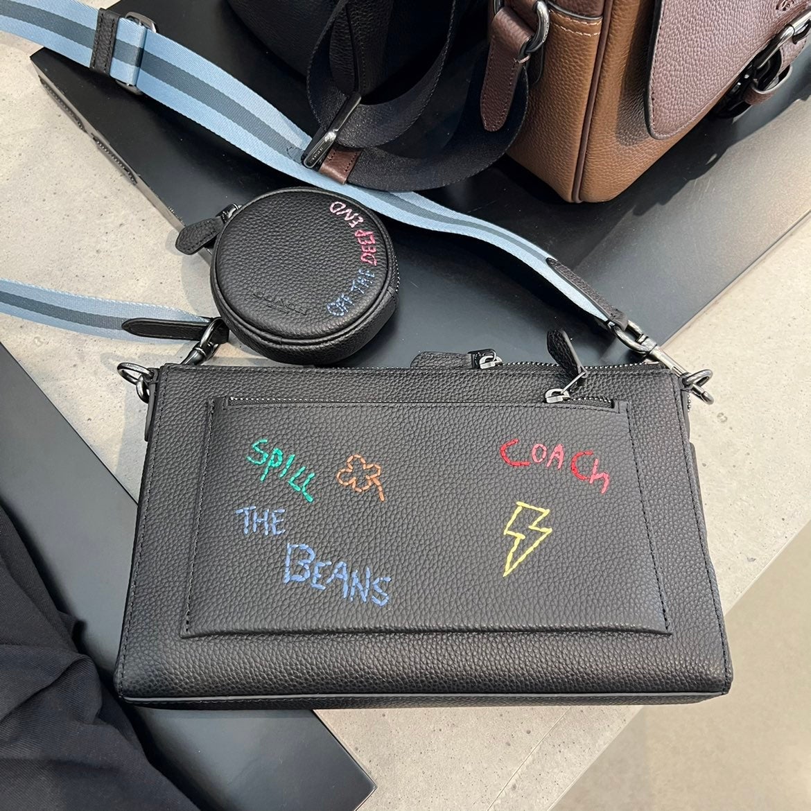 HOLDEN CROSSBODY WITH DIARY EMBROIDERY (COACH C8291)