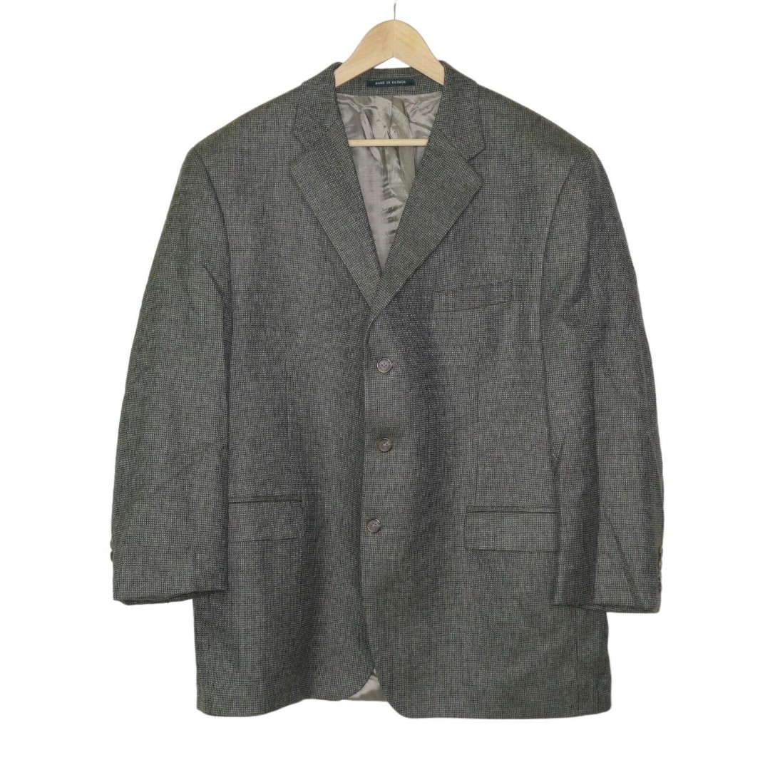 Lauren Ralph Lauren Men's Blazer Sz 48R Green New Wool Tiny Dots Preppy EUC