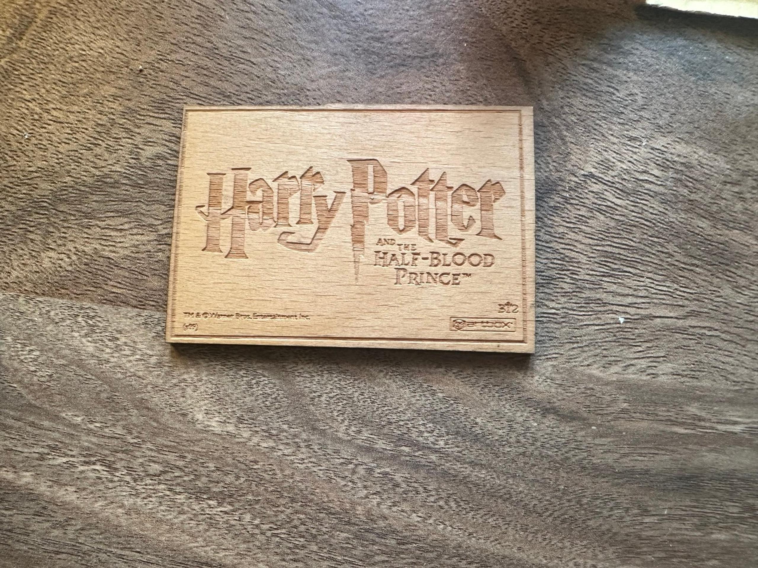 Harry Potter and the half blood prince Albus Dumbledore wooden card