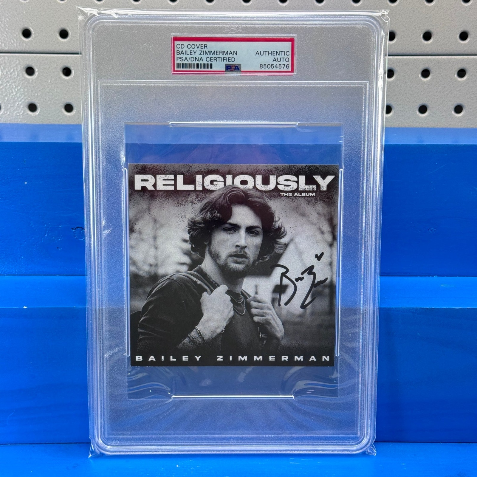 BAILEY ZIMMERMAN Religiously CD Cover Insert Autographed PSA Certified Signed