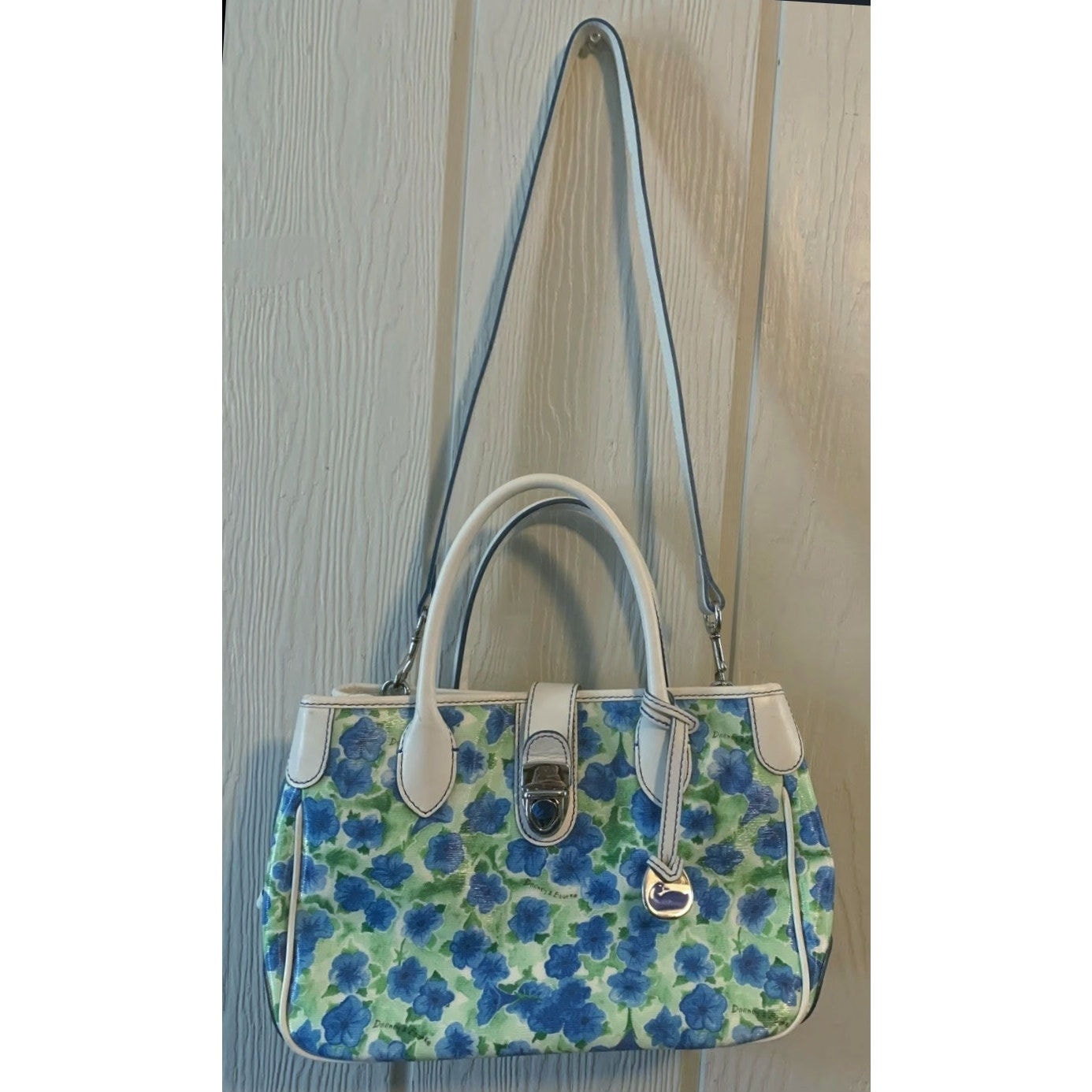 Dooney & Bourke petunia floral satchel shoulder bag