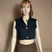 NWT New 68 Free People Naiome Rib Micro Black Vest Size S