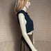 NWT New 68 Free People Naiome Rib Micro Black Vest Size S