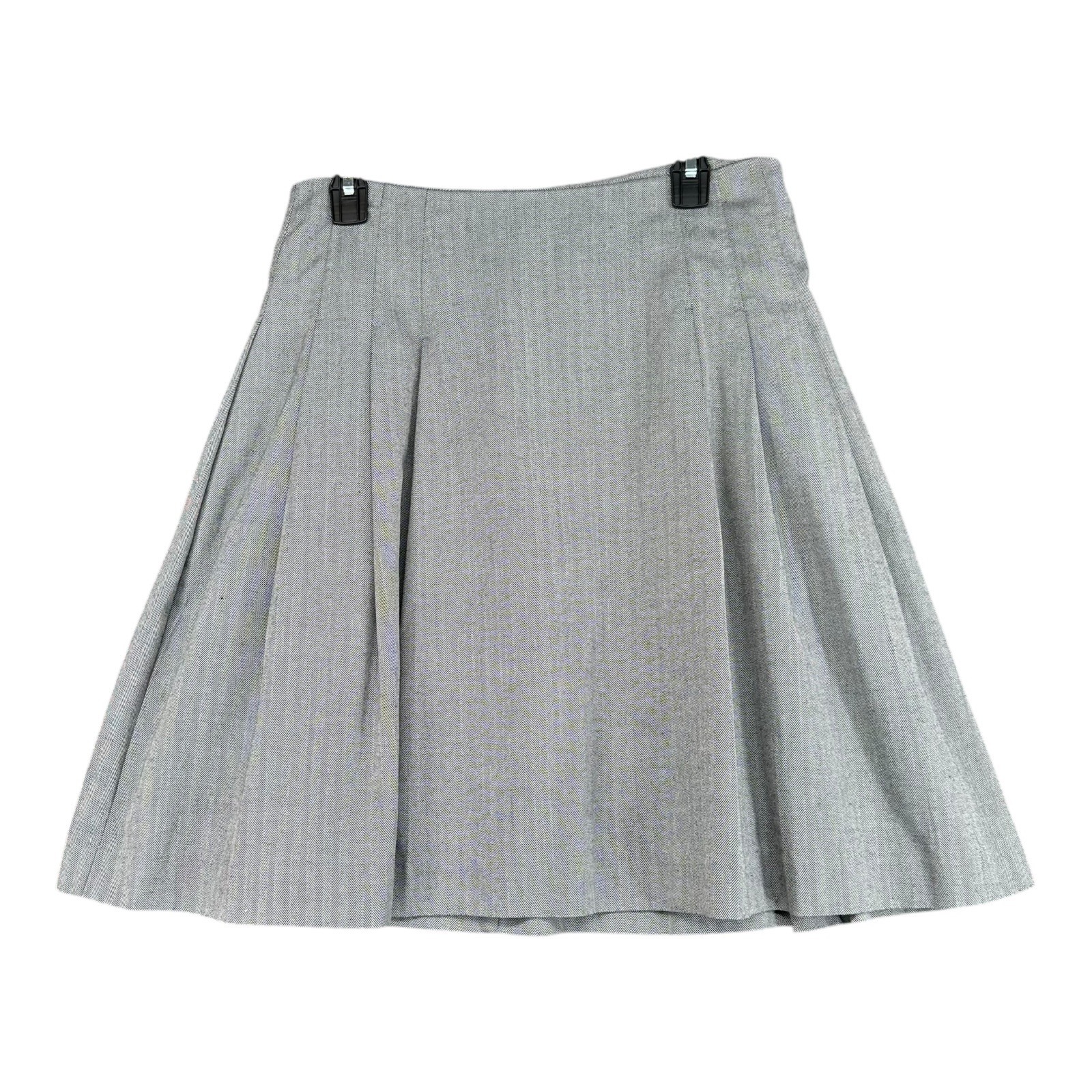 Gap Women's 6 Gray A Line Academia Skirt Preppy Schoolgirl Casual