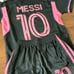 Messi Miami FC Kids Toddler 5T 6T Soccer Jersey Size 22 - shirt and shorts set