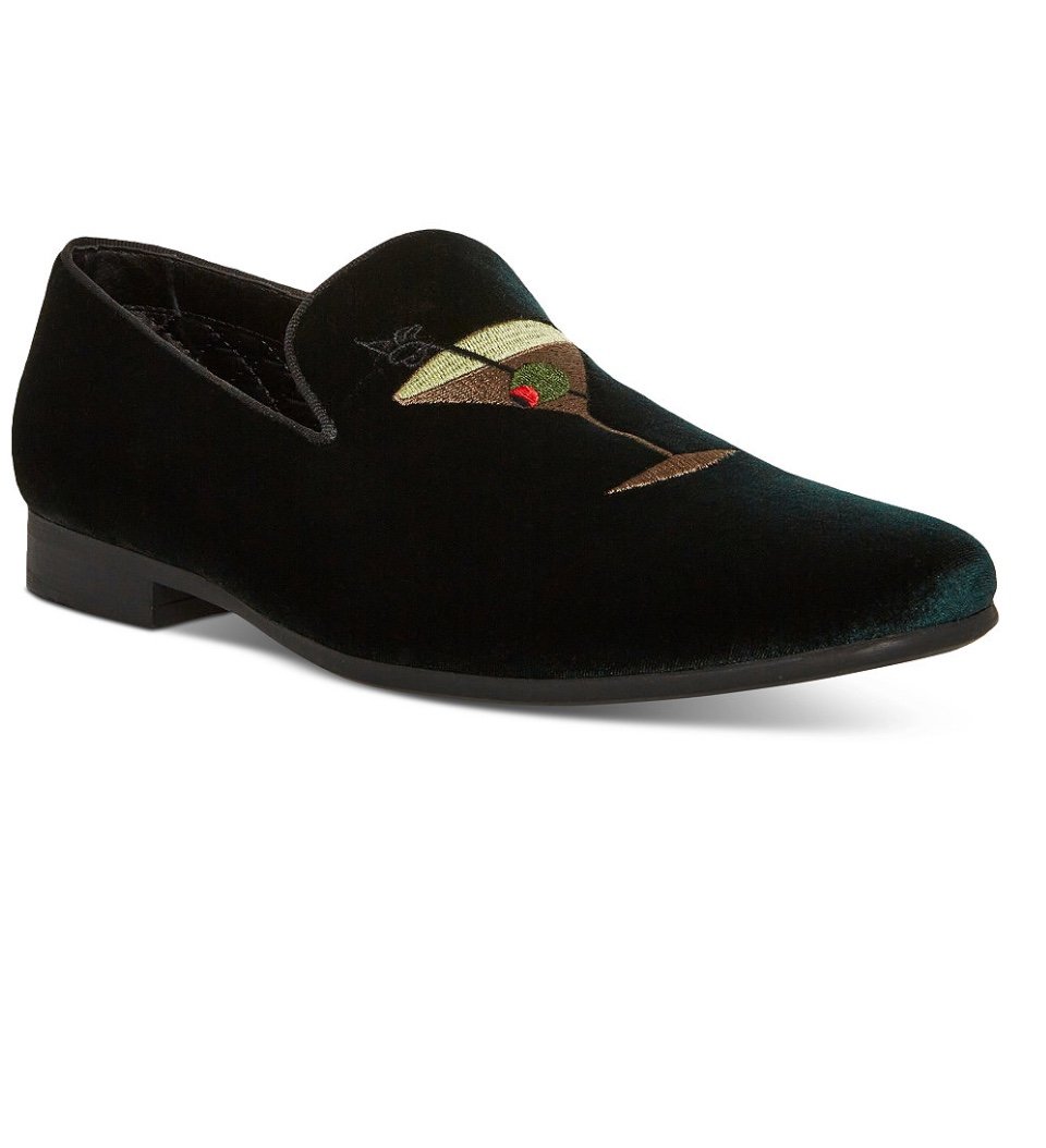 Steve Madden Men’s Slip-On Shoes 11.5 Mint Velvet Emerald Green Dress Casual
