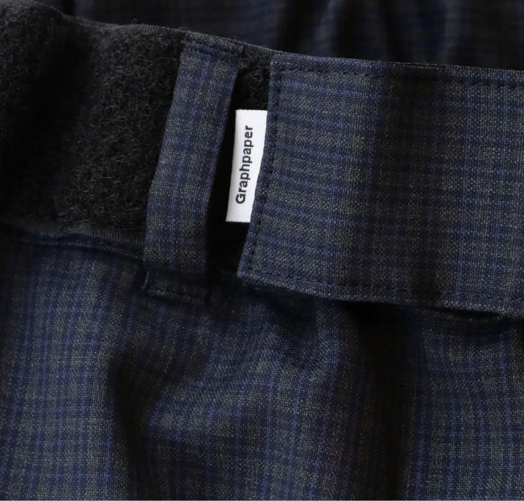 Graphpaper LORO PIANA COOK PANTS NAVY F - Graphpaper LORO PIANA COOK PANTS NAVY F -