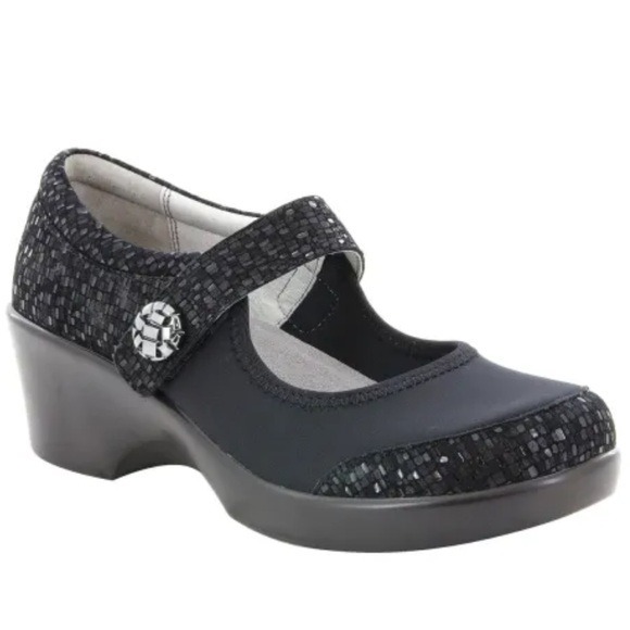 Alegria Maya Tile Me More Orthotic Strap Shoes EUR 39 Maryjane Clog Comfort Work