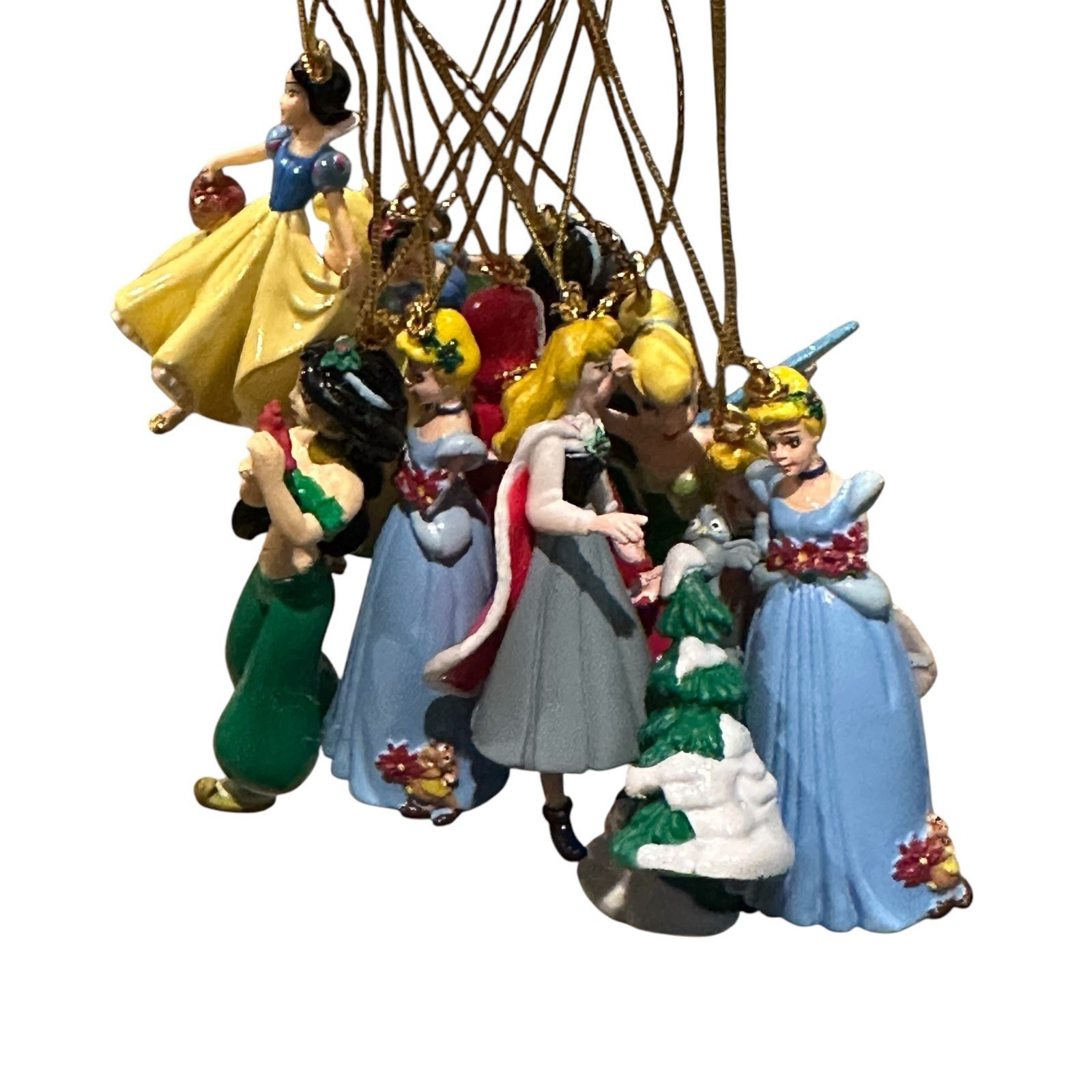 Disney Princess Christmas Mini Ornaments Figurines Party Favors Set Of 11