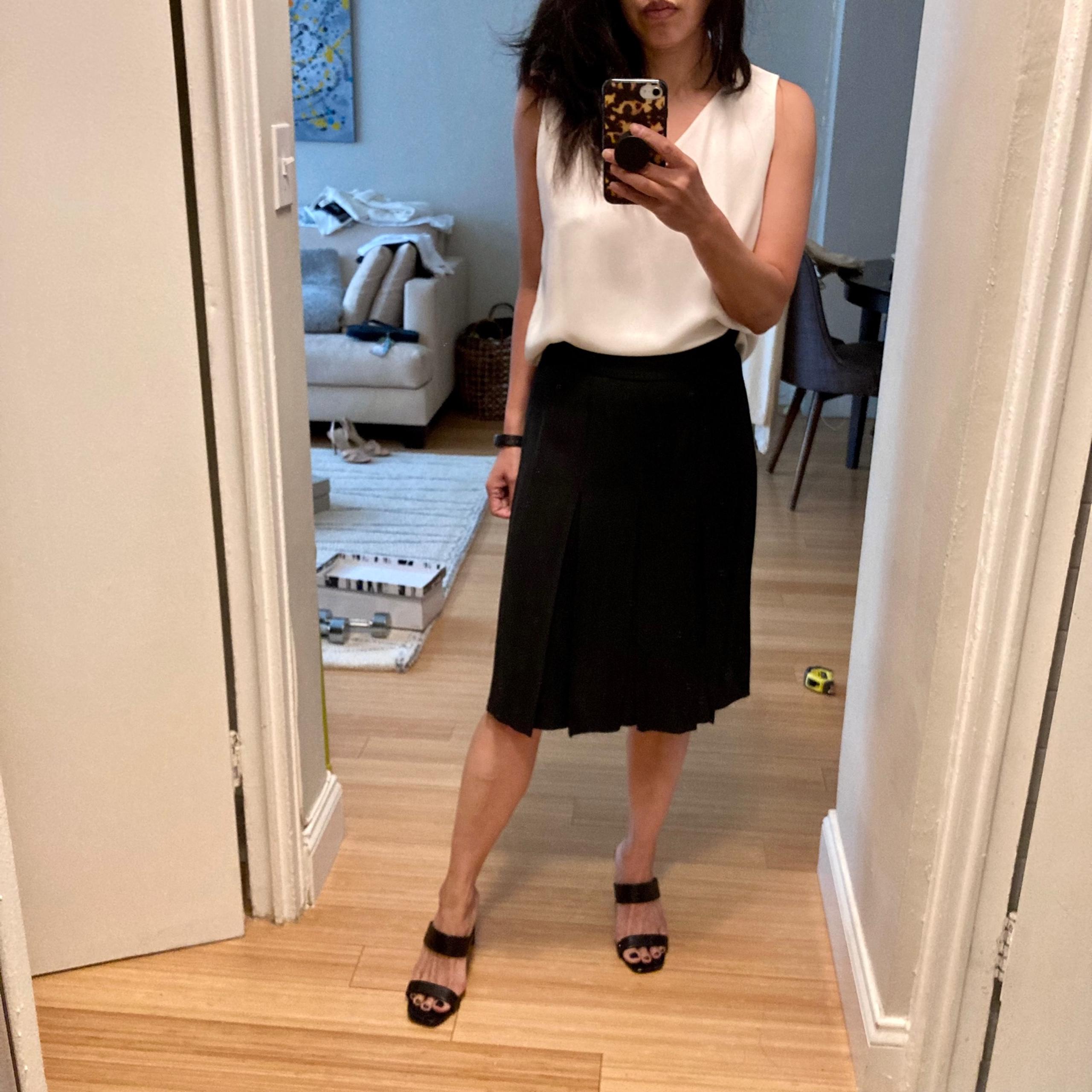 Club Monaco Black A Line Skirt