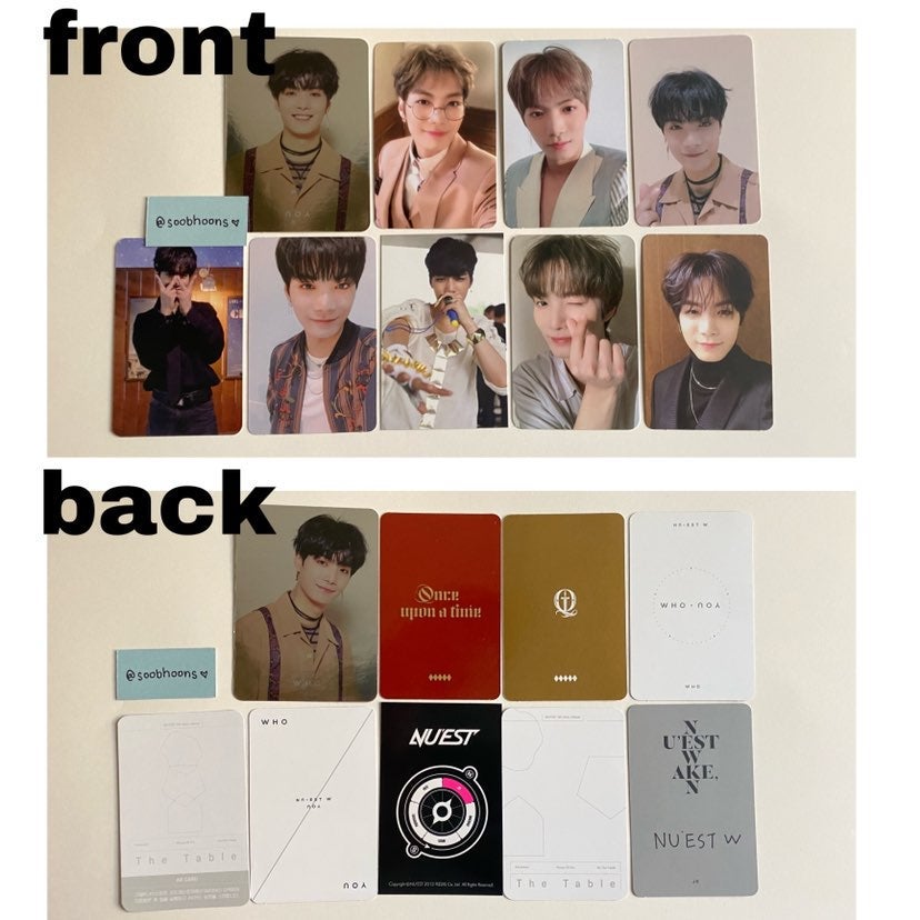Nu'est JR Jonghyun Bulk Photocard set