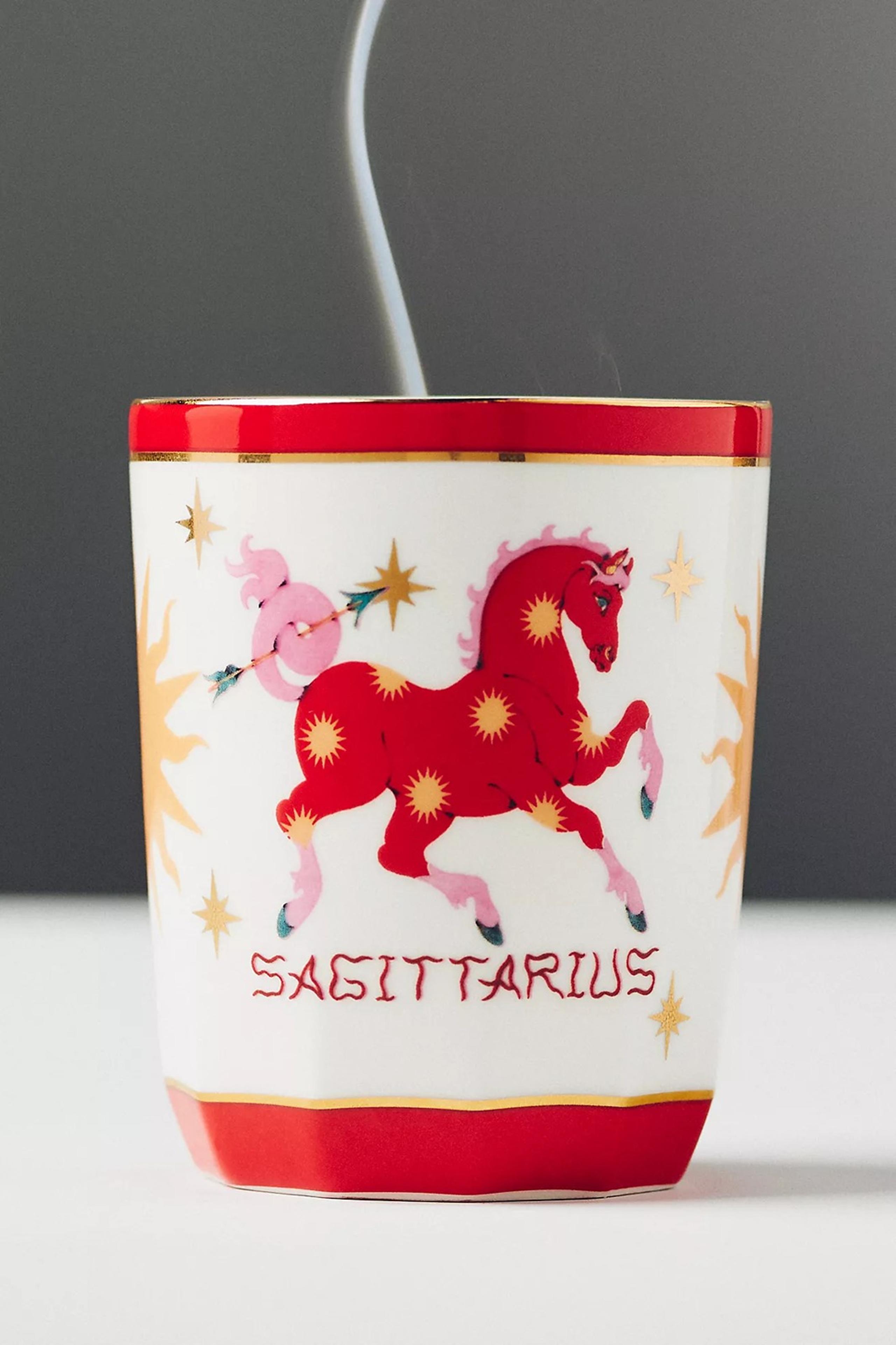 Lou Benesch x Anthropologie Stargazer Sagittarius Zodiac Boxed Candle NWT