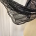 Cejon Vintage Goth Romantic Scarf Black Lace Sequins Mesh Long Shawl Scallop