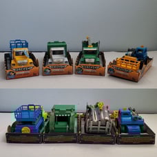 Driven By Battat Micro Series Set of 4 Trucks with Lights Sound and Accessories