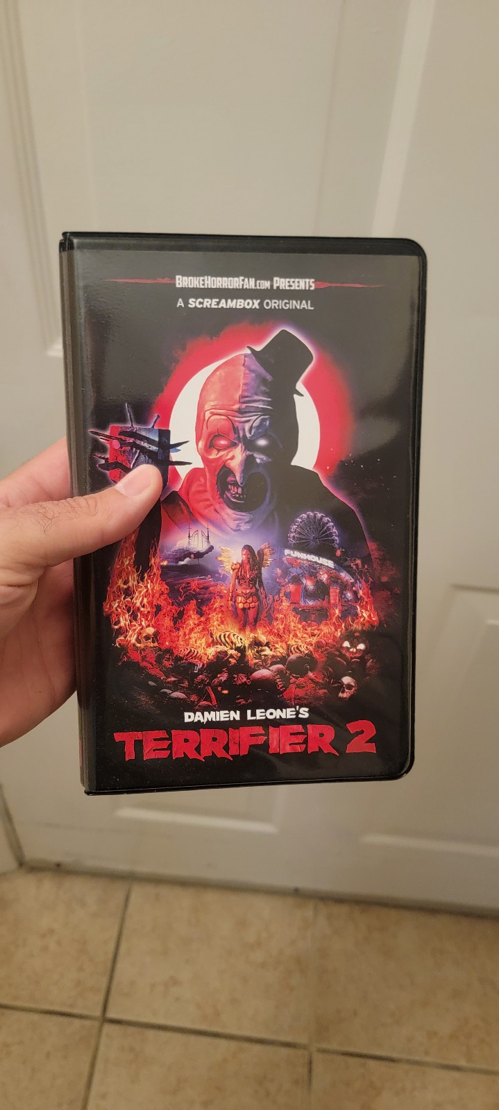 Terrifier 2 VHS Witter Cover Art Brand New Clamshell 2022 Horror Art The Clown