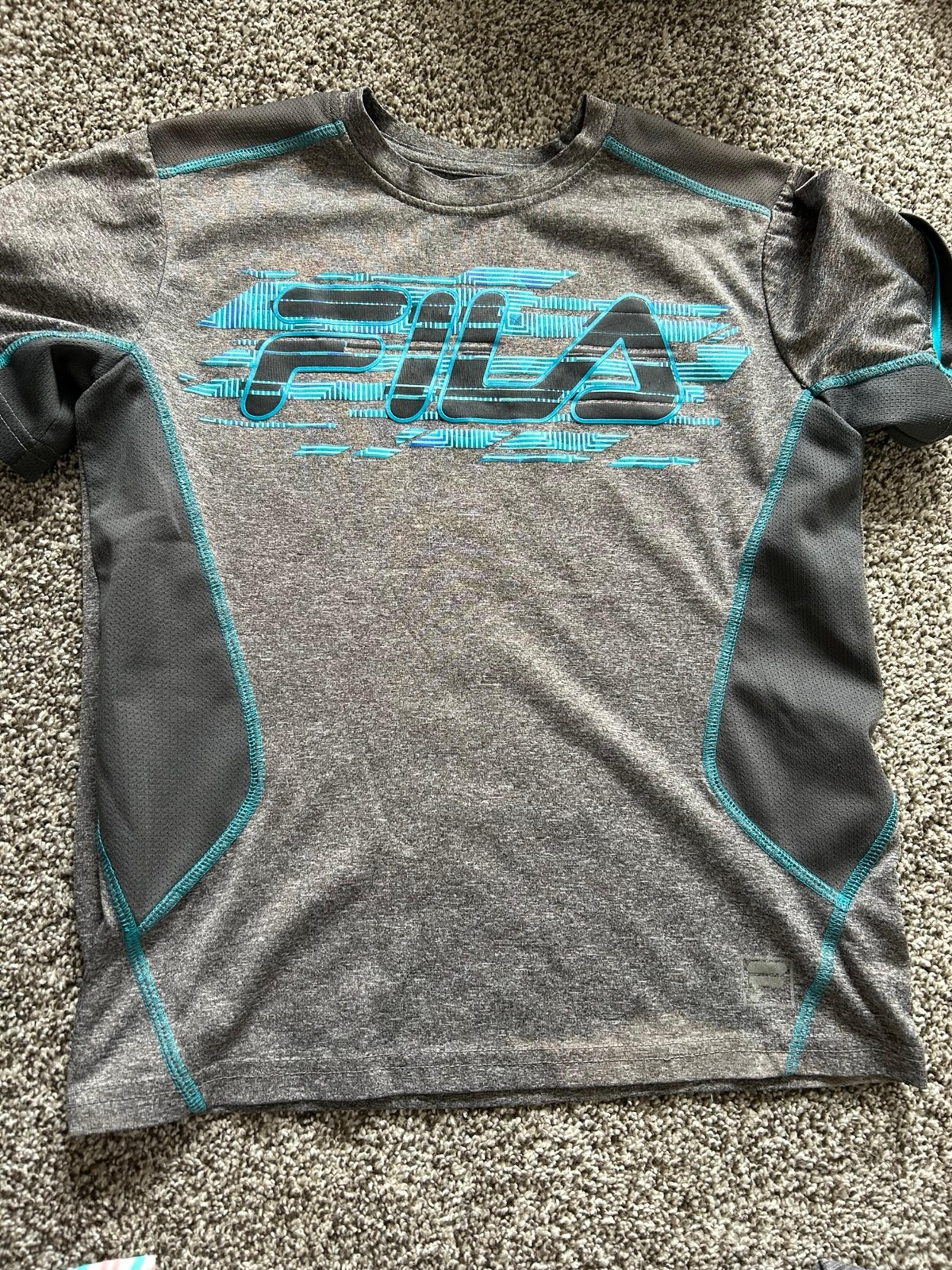 Boys shirt sports grey size medium