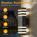 Tewei Up & Down Outdoor Lights - 2 pack