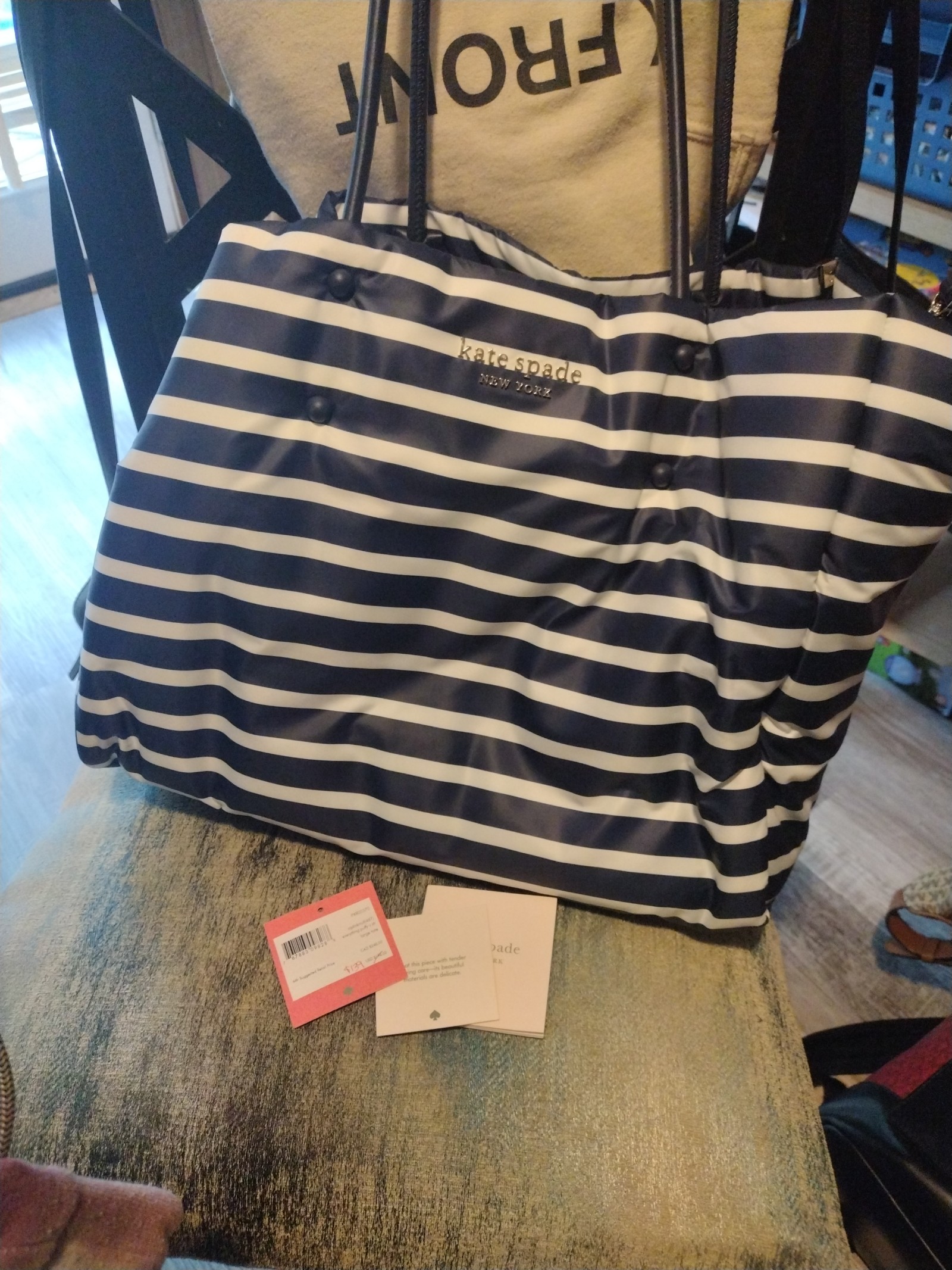 NWT Kate Spade puffy tote