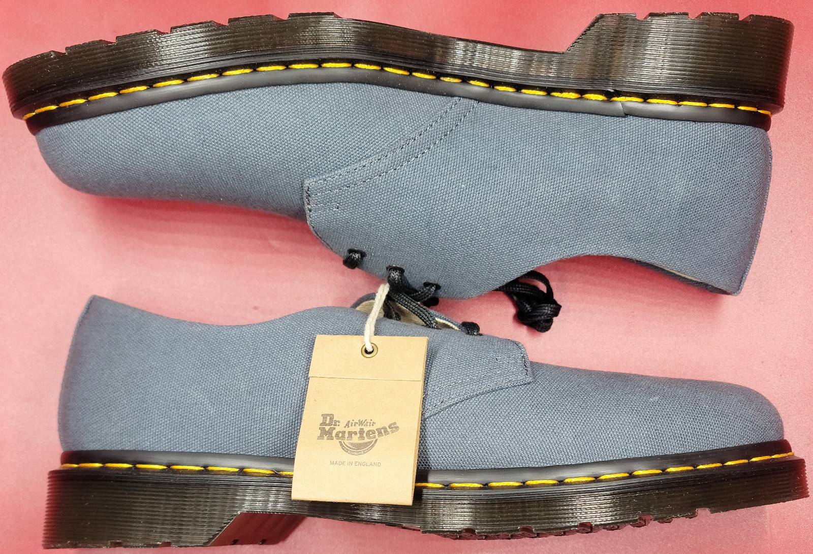 Dr.Martens 1461 NATURAL CANVAS 水色 1461 Canvas Oxford Shoes in Grey | Dr. Martens